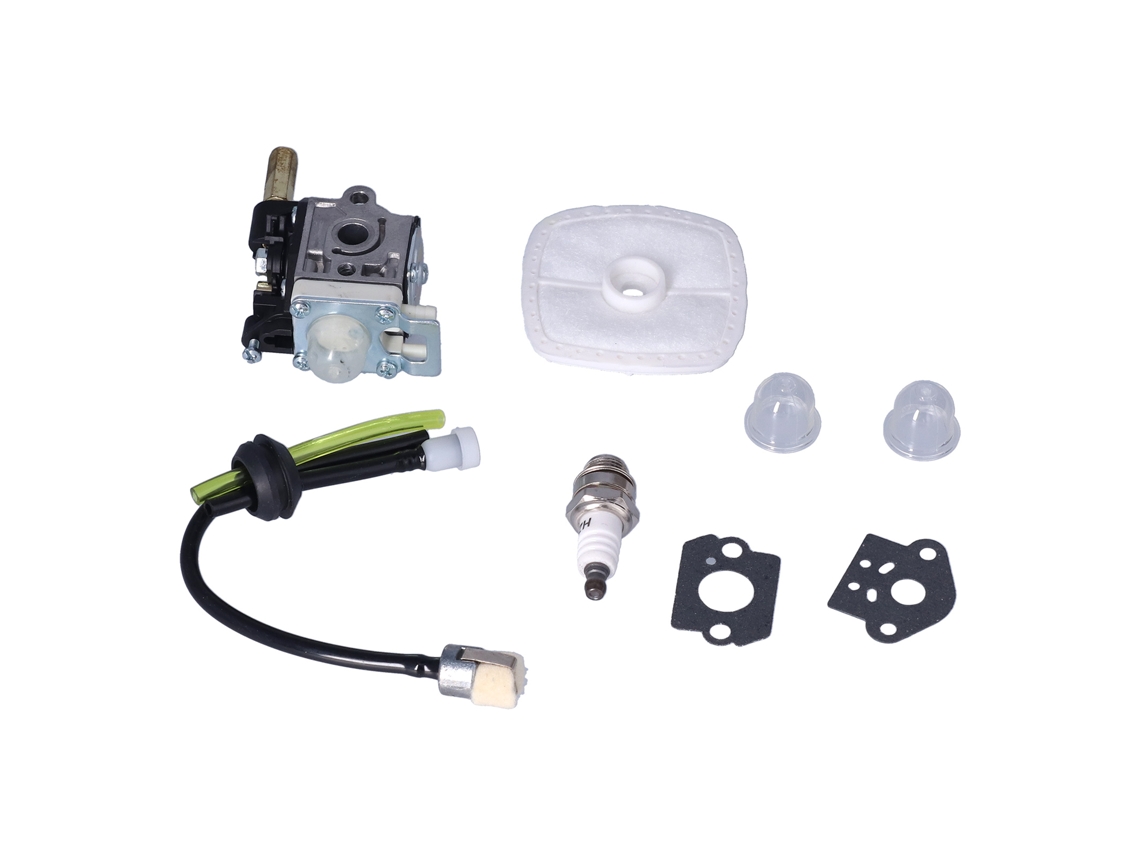 Kit de carburador Primerox con filtro de aire y manguera de combustible para cortacésped GT200 HC150 SRM210 A021000740