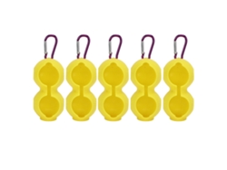 Urbannova-fundas Protectoras De Silicona Para Pelotas De Golf, Fundas Protectoras Portátiles Amarillas Para Pelotas De Golf.