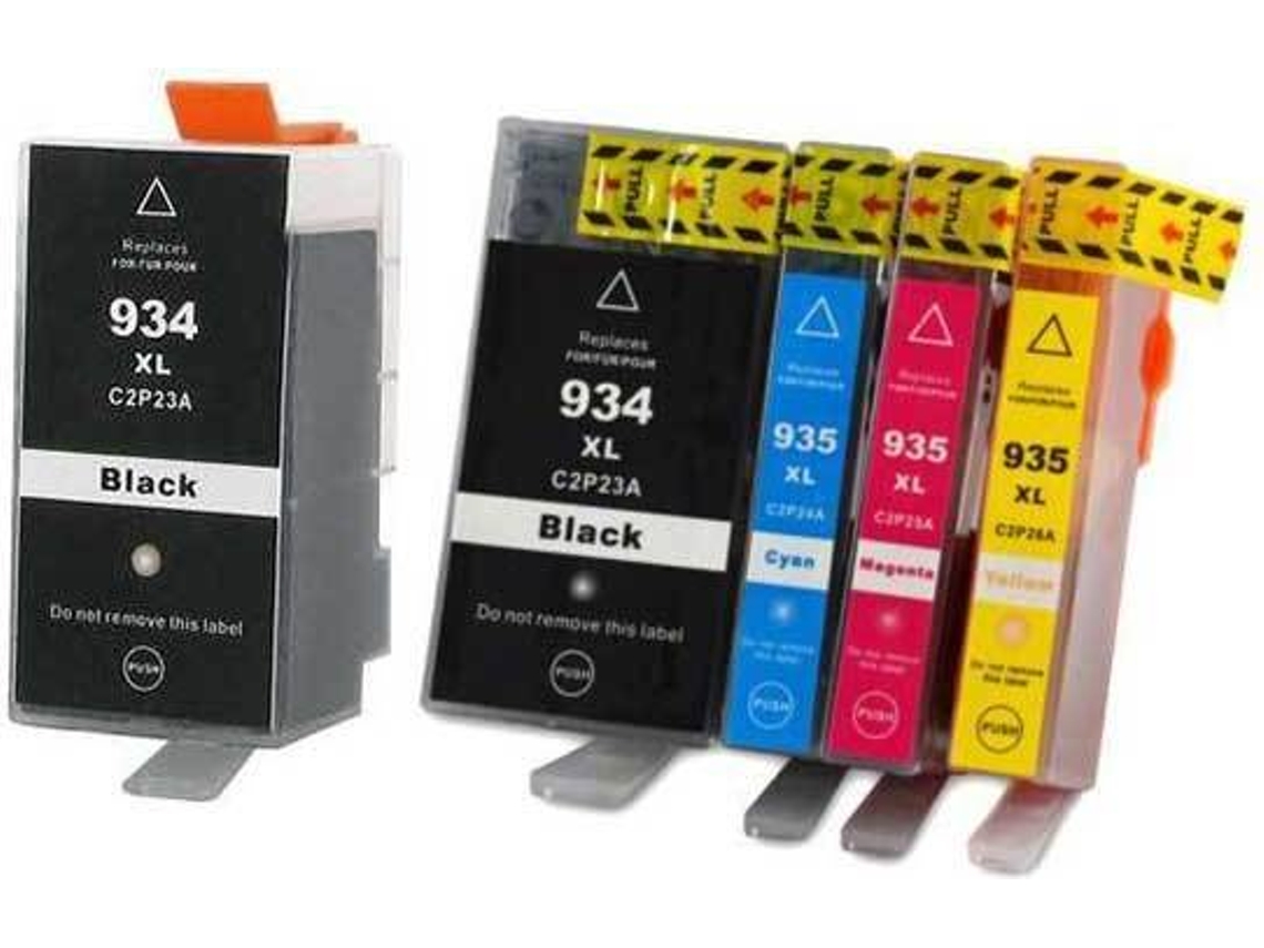 Pack 5 Cartuchos para Hp 934xl / Hp935xl