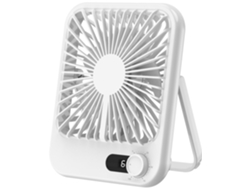 Ventilador portátil, mini ventilador plegable portátil de 6000 Mah con banco de energía, 6 velocidades ajustables