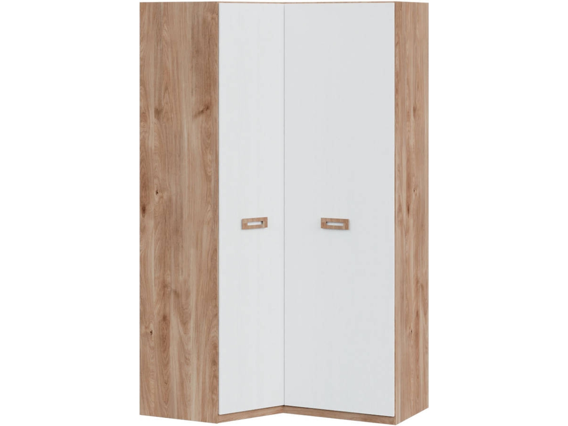 Armario MUEBLAM Roble Nieve Melamina (90x140x232x50 cm)