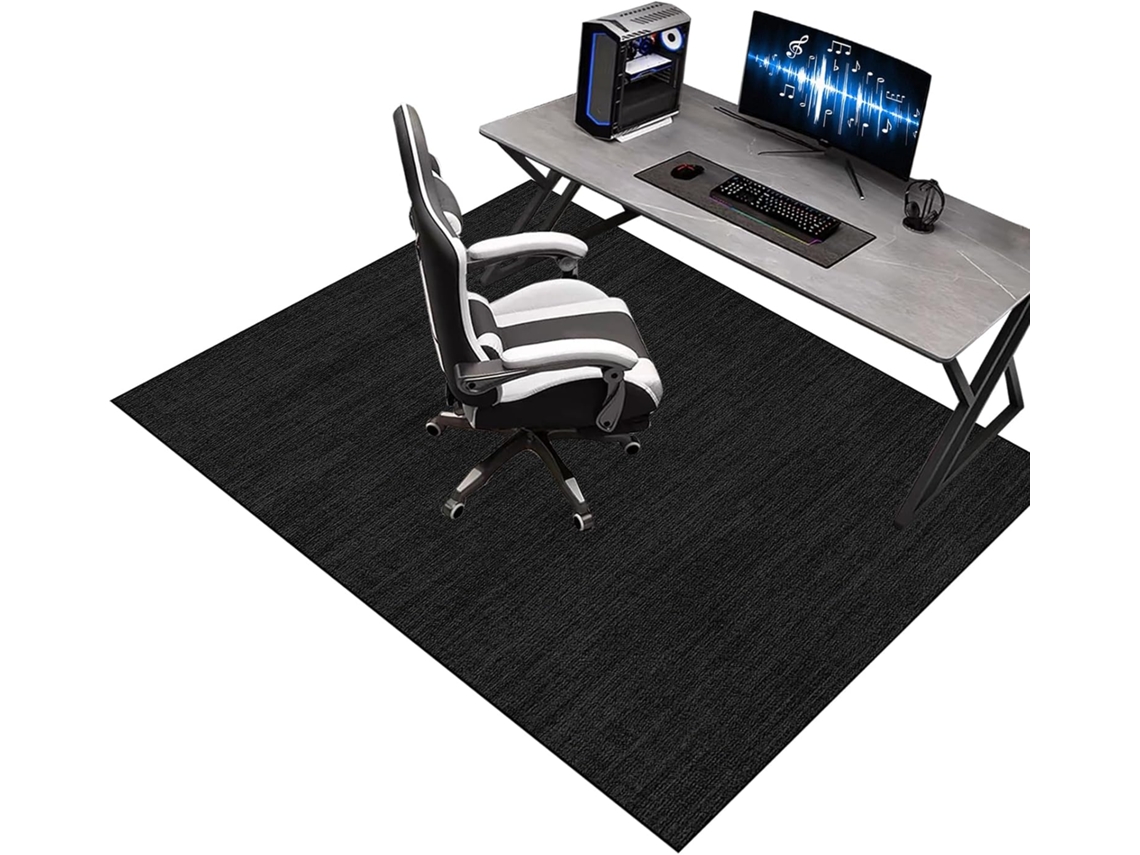 Tapete Cadeira Gamer Protetor Piso Escritório Antiderrapante 60 X 70 Cm Madeira (60 Cm),