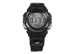 Reloj Deportivo Digital Impermeable Para Niños, Color Negro