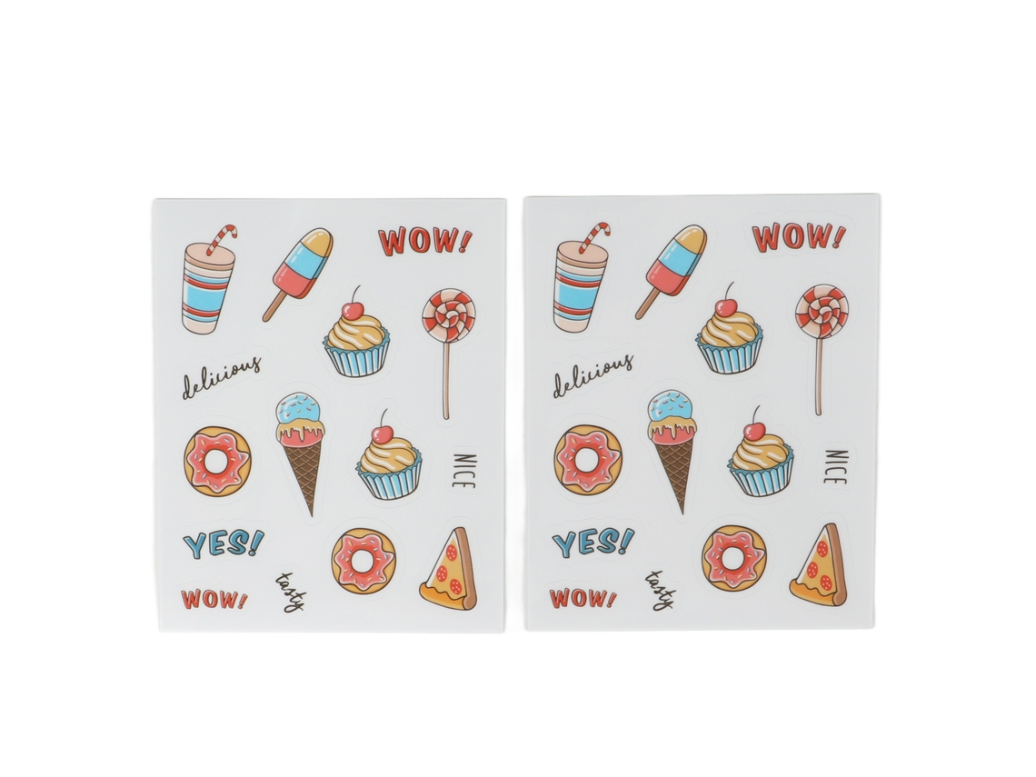 2pcs Pegatinas De Cámara Instantánea Con Dibujos Animados Marco Decorativo Para Álbumes De Fotos Y Decoración De Cámara Postres