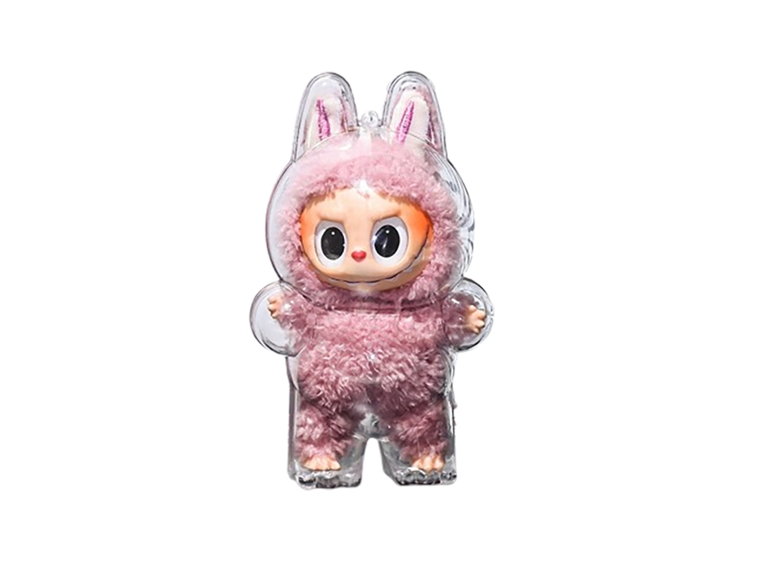 Funda protectora transparente para figuras Labubu Generación 1 Inf