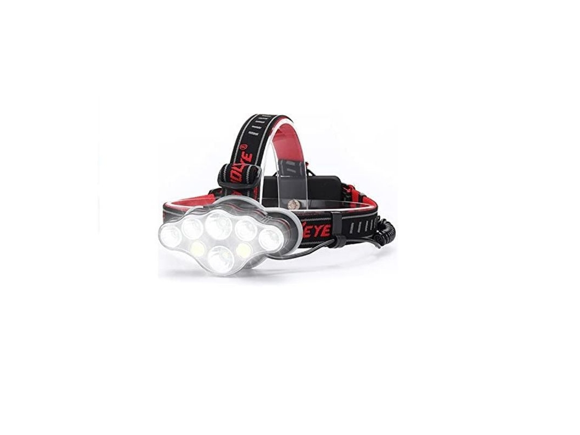 2026-24709-linterna Frontal Recargable 18000 Lúmenes 8 Modos Led Impermeable Ipx5 Ajustable 90°