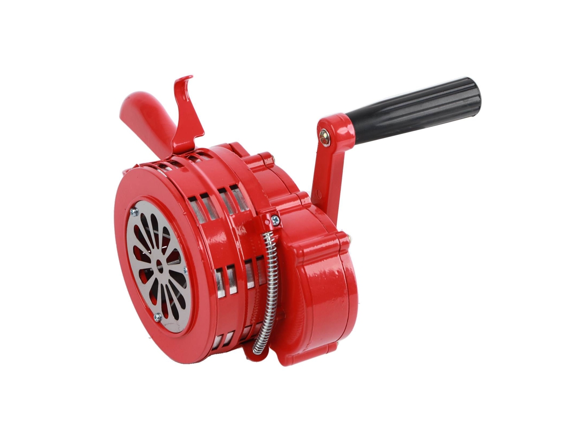 Sirena De Manivela Roja Portátil De 120 Db Para Escuelas Y Tropas.