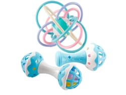 Juego De 3 Sonajeros Para La Dentición Para Bebés De 6 A 12 Meses, Alivia Las Molestias De Las Encías Czhhmart