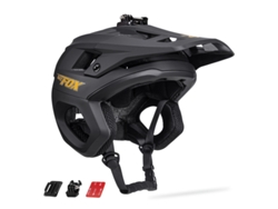 Casco De Ciclismo De Montaña Para Carreras (negro, Talla L), Con Orejeras Integradas.