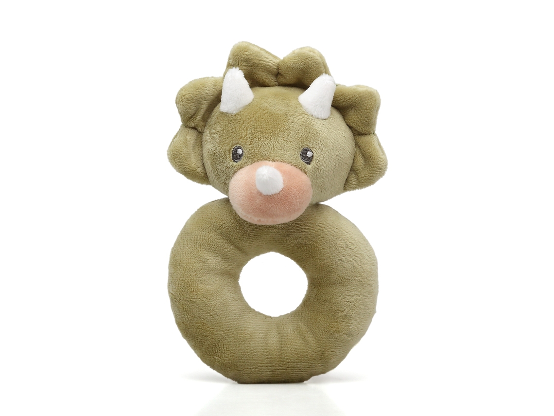 Sonajero de peluche de dinosaurio Kiokids