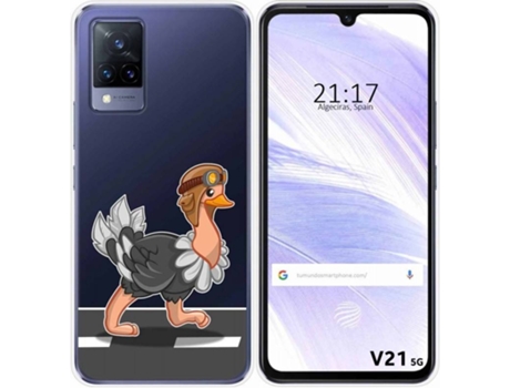 Carcasa Vivo V21 5G TUMUNDOSMARTPHONE Avestruz Multicolor
