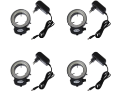 Anillo De Luz Para Miniscopio 4x 144 Led, Ajustable De 0 A 100