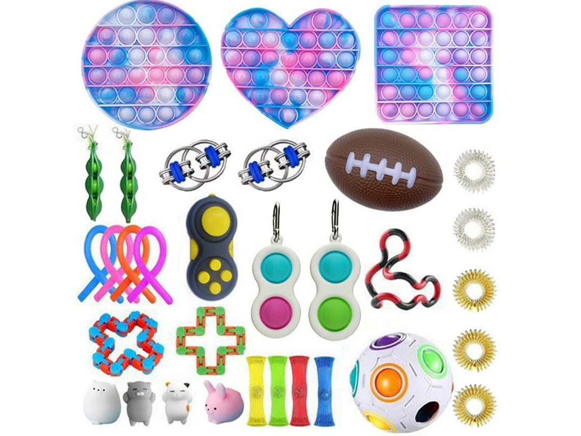 32pcs Set De Juguetes Sensoriales Juguetes De Decompresión Terapia Sensorial Para Niños Y Adultos