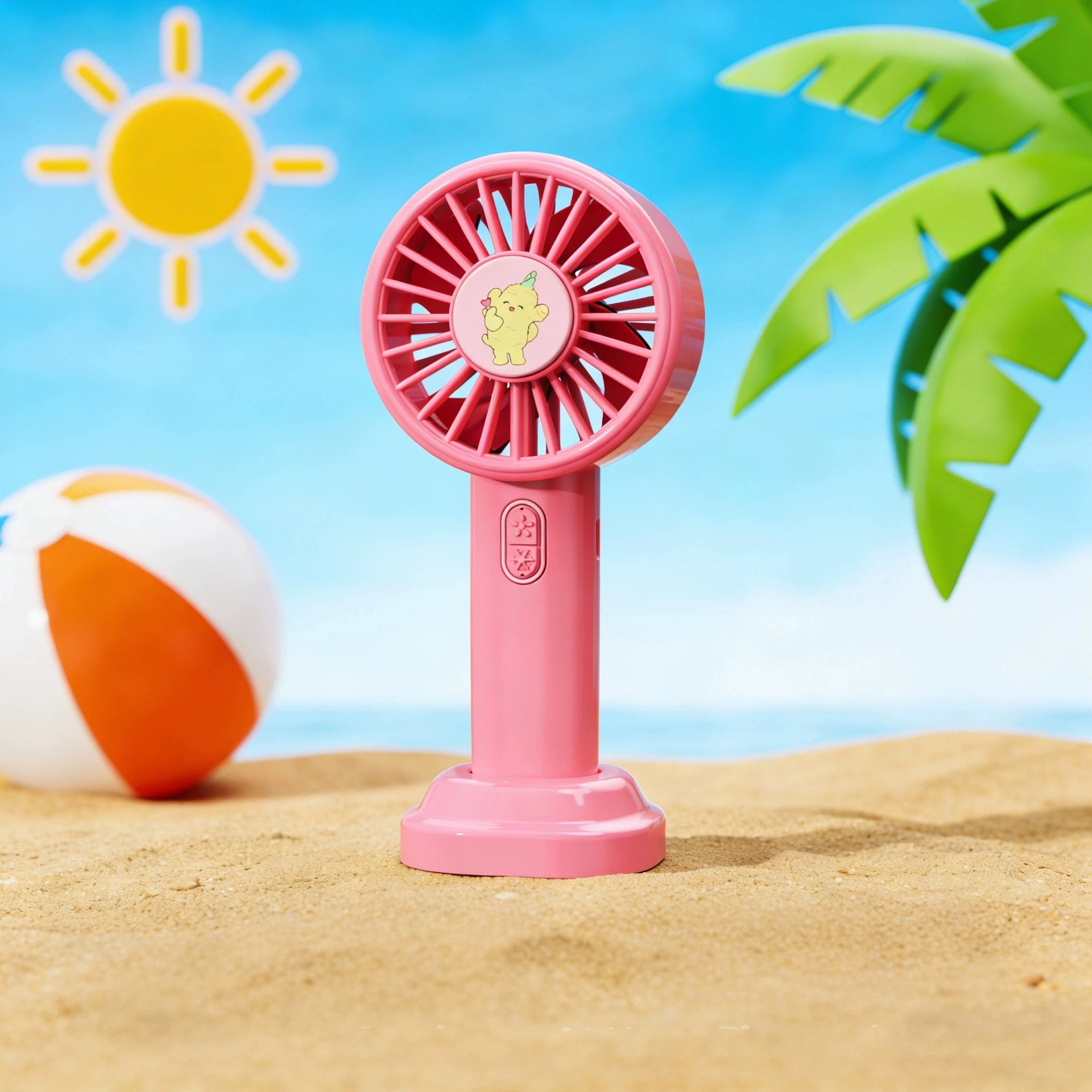 Ventilador Mini Panda MDUG con tres velocidades y tamaño pequeño.