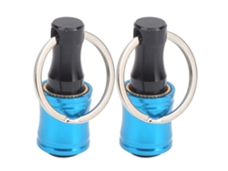 2 Piezas De Adaptador De Liberación Rápida Para Llavero Con Soporte Para Puntas De Destornillador, De Aluminio Azul