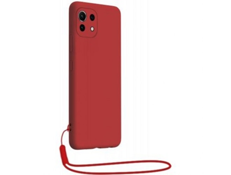 Funda para Xiaomi Mi 11, Mi 11 5G BIGBEN CONNECTED Silicona Rojo