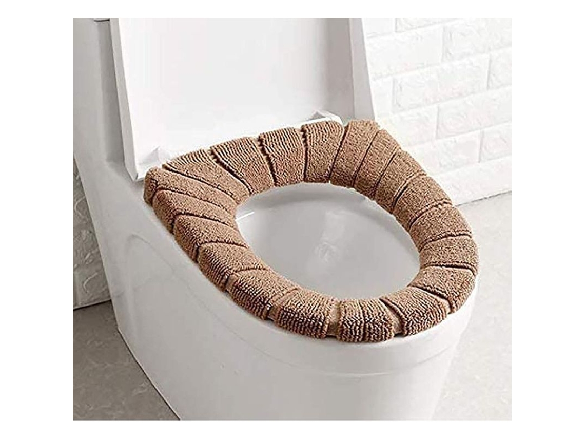 2026-asiento De Inodoro Universal Suave Lavable Caliente Espesorado, 2 Piezas (café Oscuro)