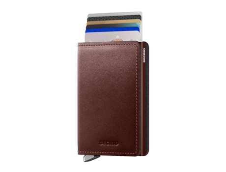 Cartera Fólio, Premium SECRID Slimwallet Dusk Marrón