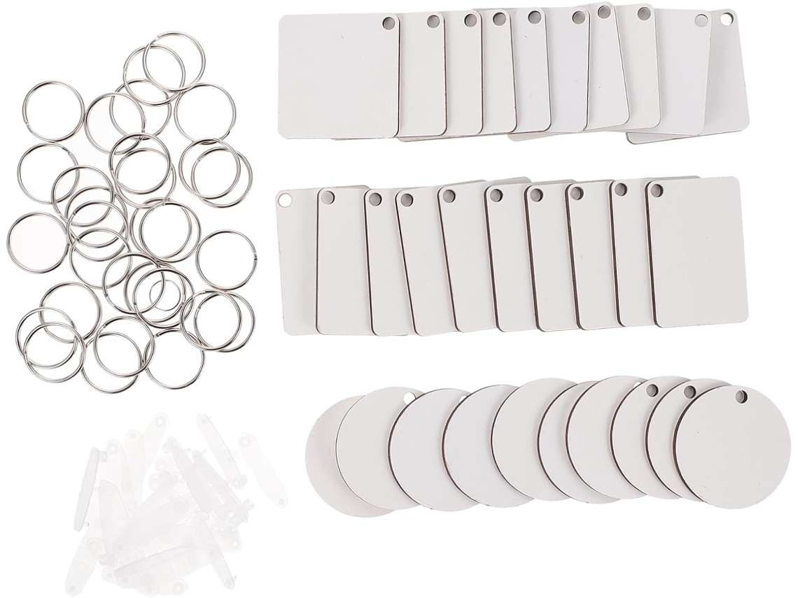 Llavero Termotransferible Nuobesty, Llavero En Blanco Para Cadenas De Soporte Diy