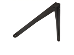 Soportes para estantes de aluminio negro Herakles 400 x 350 mm por pieza WOVAR