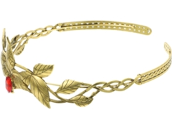 Tiara Metálica Com Folhas Em Liga De Ouro Antigo, Tamanho Único Para Mulheres, Ideal Para Fantasias De Fada.