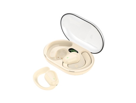 Auriculares con gancho para la oreja, Auriculares inalámbricos con oreja abierta, Auriculares inalámbricos, Sonido estéreo con pantalla LED, BISBIS...