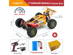 Coche RC 4x4 sin escobillas, alta velocidad, todoterreno, control remoto, carreras profesionales para niños, Aeuzwr