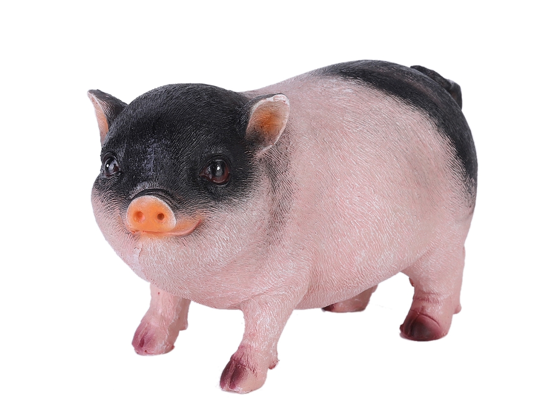 Lindo Cerdito Decorativo De Resina, Modelo De Animal De Simulación, Artefacto Bonsái, Regalo Para El Hogar