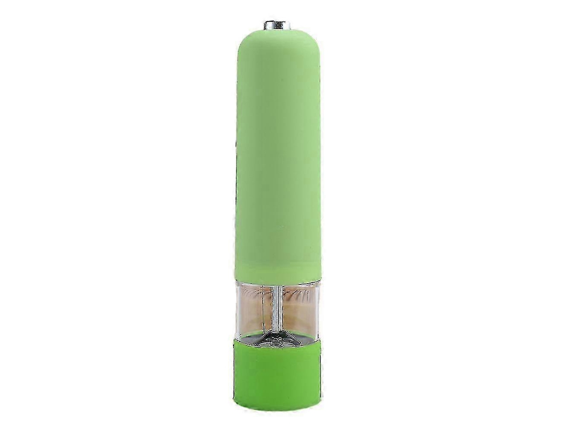 Juego de 2 molinillos eléctricos de sal y pimienta con luz, ajustables, a pilas, color verde Rosewell