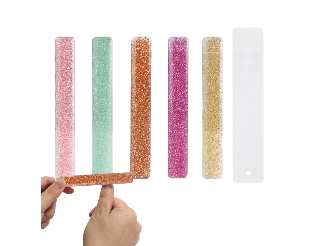 Limas de uñas de cristal con purpurina, accesorios de pulido para manicura y pedicura NEVEANCE