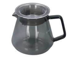 Cafetera de vidrio de silicato de boro de 300 ml, gris galvanizado, para cocina casera