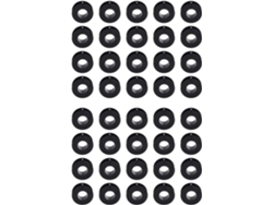 40 Bobinas Vacías, 2,1 X 0,7 Pulgadas, Plástico, Negro, Para Manualidades Y Tejido.