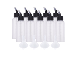 10 Botes De Pintura Para Aerógrafo De 65 Ml Con 4 Embudos Compatibles Con Iwata Badger Paasche Master