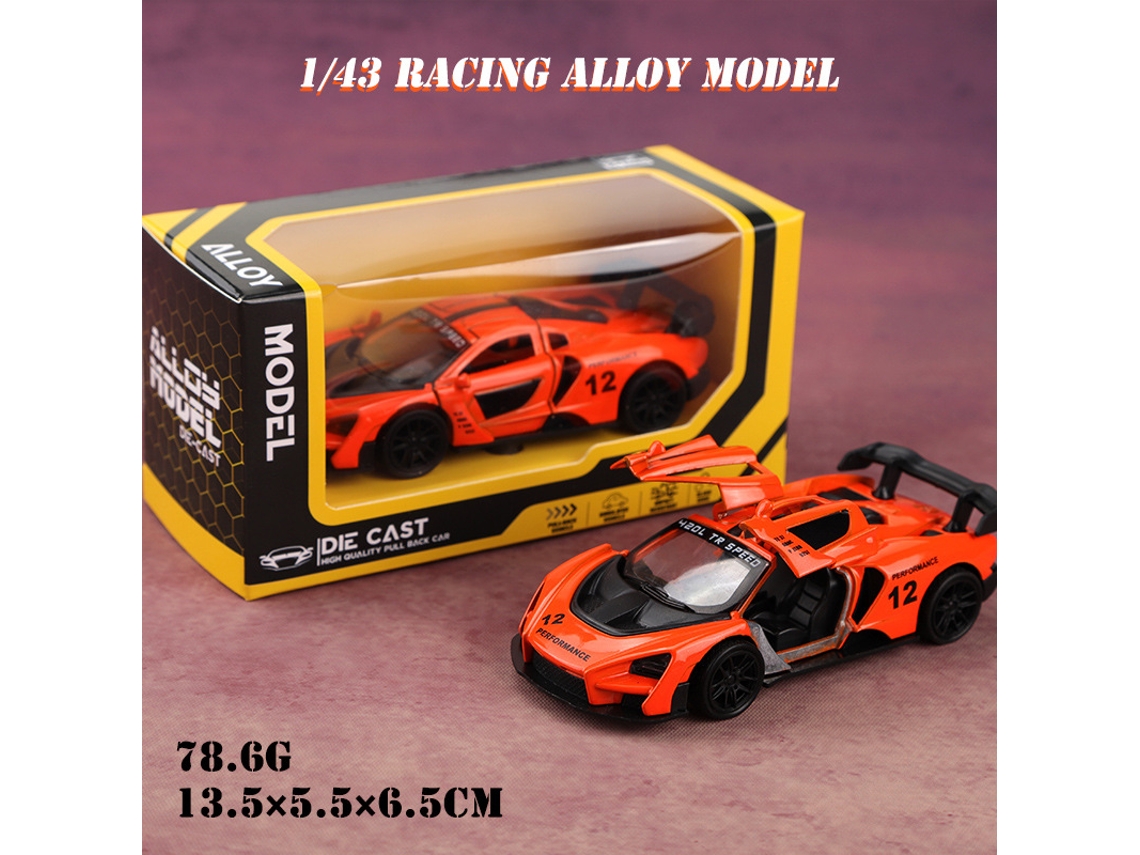 Modelo De Coche De Aleación Realista A Escala 1/43 Con Mecanismo De Retroceso, Juguete Para Niños.