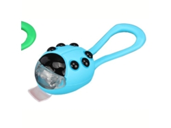 Luz Delantera Led Para Bicicleta Y Patinete Infantil, Forma De Mariquita, Luz Blanca Con Carcasa Azul, Luz De Advertencia Para Exteriores Oscuros