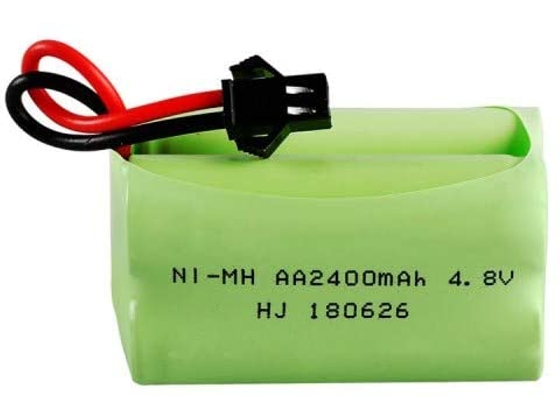 Pieza para Teledirigidos 1 pieza 4.8V AA batería, 2400mAh batería recargable Ni-MH, enchufe SM 2P