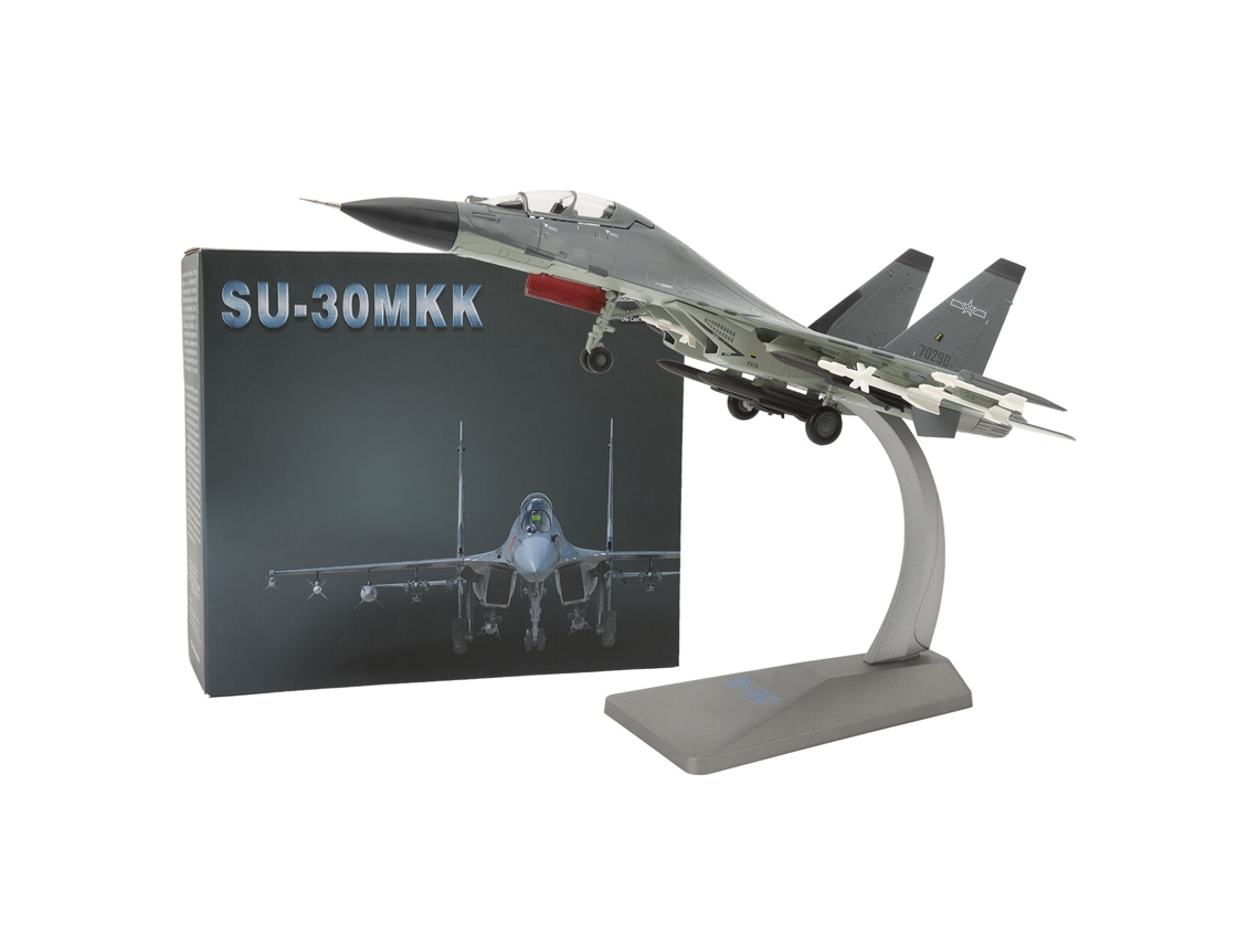 Maqueta Del Avión De Combate Su-30 A Escala 1:72 Con Base Y Soporte - Decoración Estática Para Coleccionistas