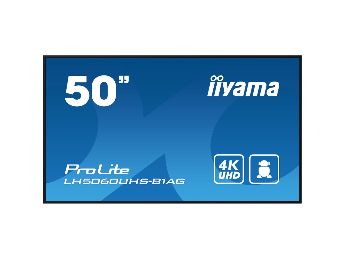 Monitor Videowall Iiyama Lh5060uhs-b1ag (negro - Lcd - Lcd - 50'' - Enchufe Eu - 8 Ms)