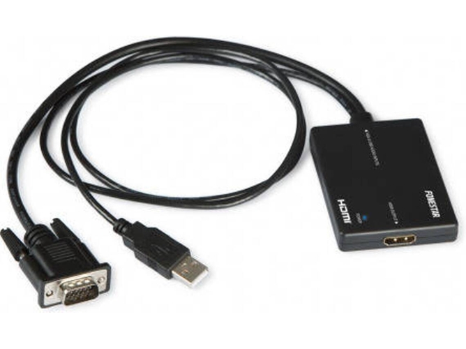 Cable HDMI FONESTAR FO-445 (VGA-HDMI - Macho-Hembra)