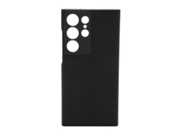 Capa De Celular Para S23 Ultra Preto Pc Couro Proteção Completa Simples Estilosa