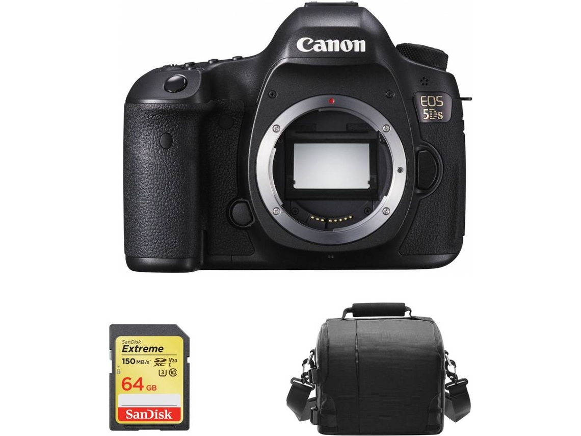 Cámara Reflex CANON EOS 5DS + Tarjeta SD 64GB + Bolsa (Full Frame)