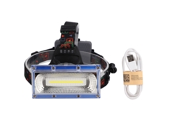Linterna frontal LED COB recargable por USB de 2026 LED, súper brillante, para acampar, trabajar, hacer senderismo y reparaciones de automóviles (W608).