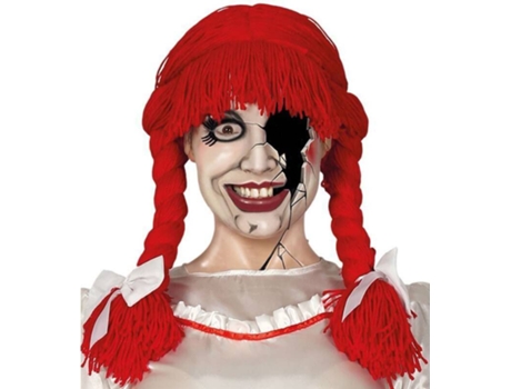 Peluca DISFRAZZES Muñeca Poseída Roja (Talla: Talla Universal )