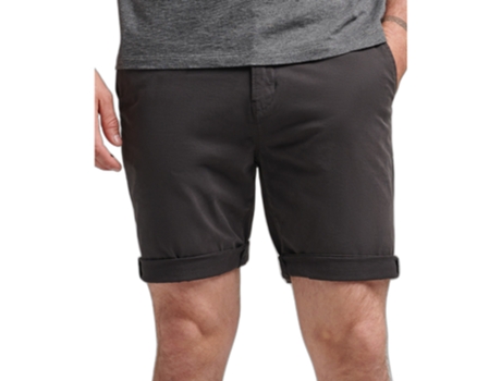 Pantalones Cortos SUPERDRY Hombre (30 - Negro)