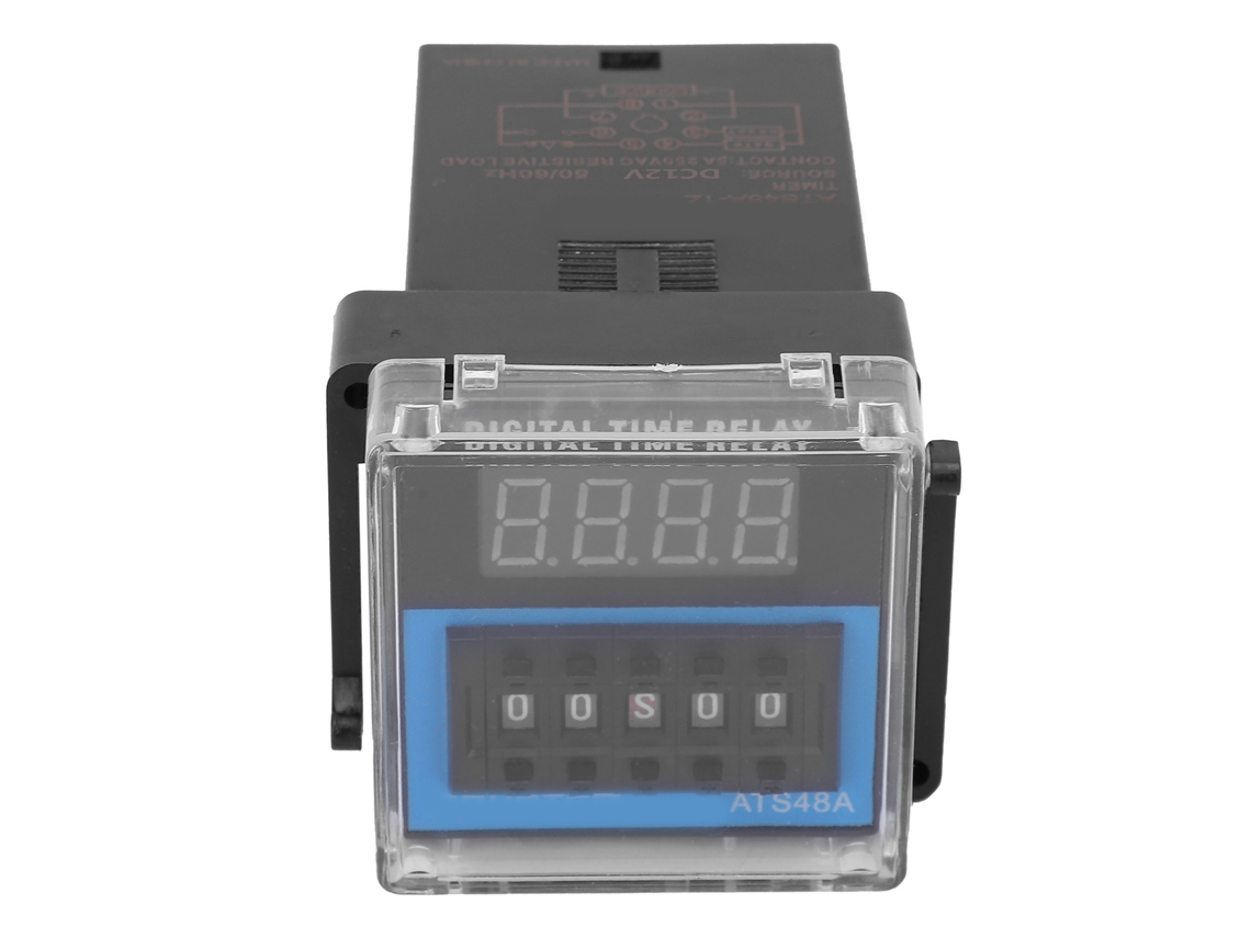 Relé De Tiempo Profesional Ats48a-1z Rele De Retardo Ajustable Ciclo Control Dc12v