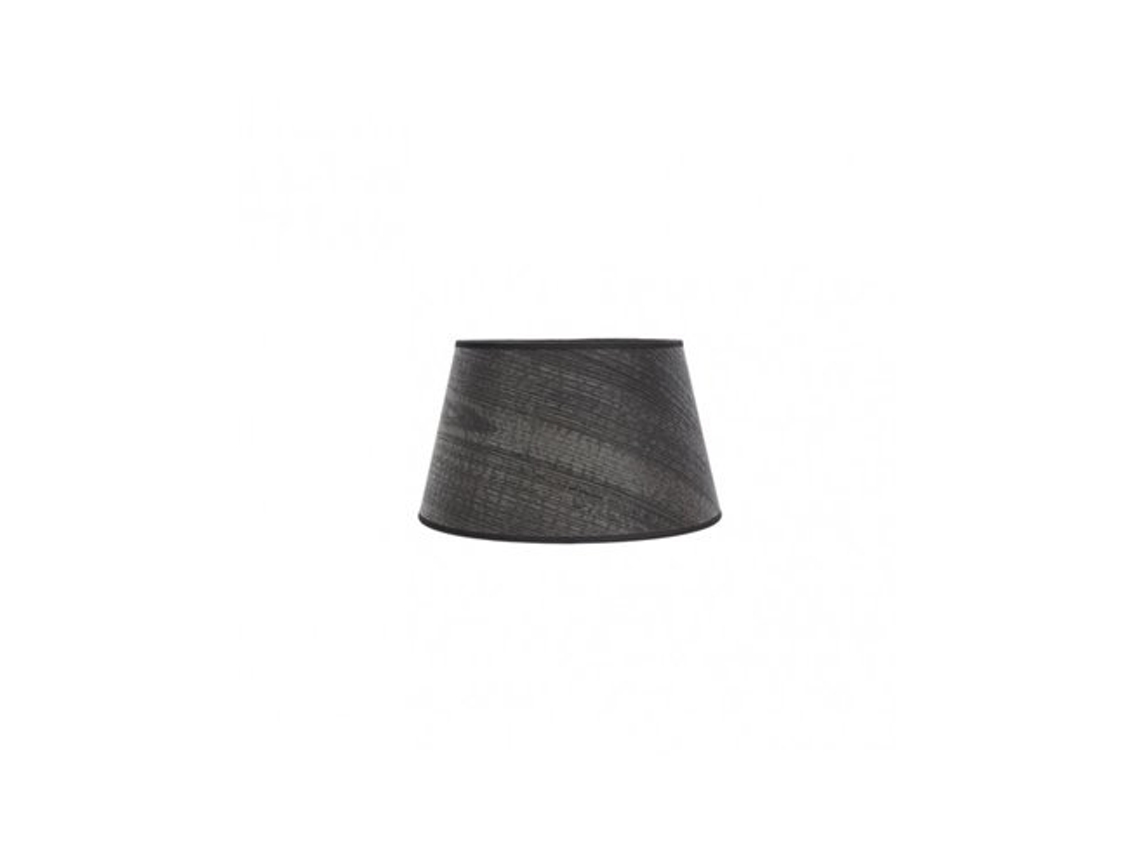 Pantalla Salma E27 Madera Negra 25dx20dx15h Conica