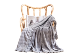 Manta De Felpa 50”×60”, Súper Suave Y Cómoda Para Sofá O Cama, De Microfibra Con Rayas 3d Ligera Para Adultos, Mujeres Y Niñas