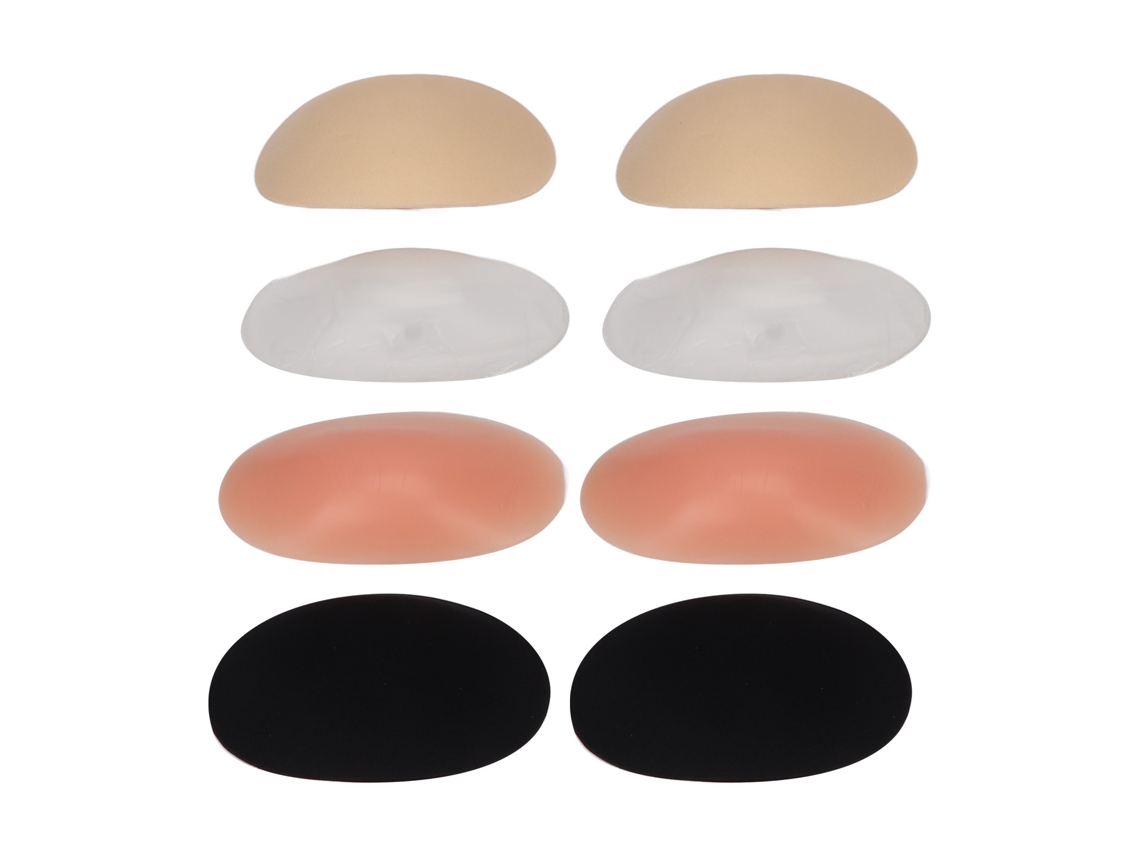 4 Pares De Hombreras De Silicona Extraíbles E Invisibles Con Adhesivo.
