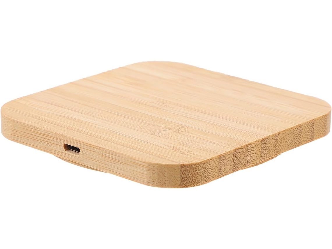 Cargador Rápido De Teléfono De 10 W En Fibra De Madera, Protección Contra Cortocircuitos Y Sobrecorriente, Para Uso En Exteriores.