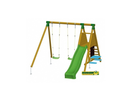 Parque Infantil Masgames Mauna Loa L Madera Redonda MASGAMES OUTDOOR GAMES